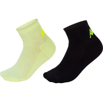 Pánské ponožky Kappa ZORAZ 2pack ponožky černá a žlutá 35/38