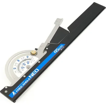 Úhloměr Japonská vodící lišta a úhloměr SHINWA Free-Angle NEO pro kotoučové pily