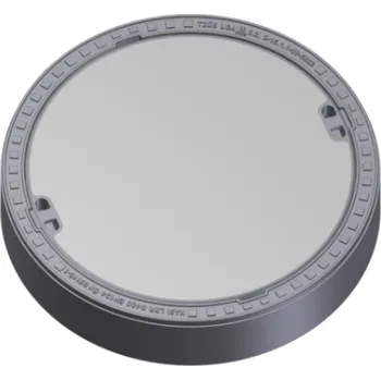 Kanalizační potrubí Kasi poklop šachetní pr.610mm, h=160mm, D400, bez odvětrání, litina/beton