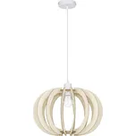 Nova Luce Závěsné svítidlo OTTOLINE, dřevo E27 1x12W Barva: Bílá