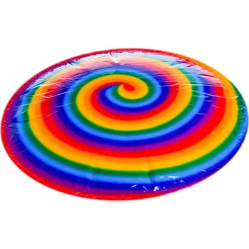 Frisbee Toys Amsterdam Sun Fun nafukovací frisbee 60cm duhové na kartě