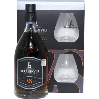 Rum Sarajishvili VS 0,7l 40% (dárkové balení 2 skleničky)