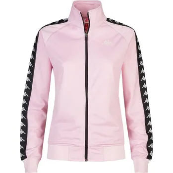 Dámská mikina Kappa 222 BANDA WANNISTON SLIM mikina růžová/černá S