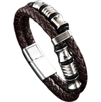 Náramek Pánský náramek Andrés - hnědý Obvod náramku: 21,5