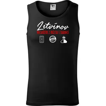 Litvínov město s tradicí - Tílko pánské Core - M ( Černá )