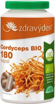 Přírodní produkt Zdravý den Cordyceps BIO 564 mg 180 cps.