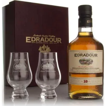 Rum Edradour 10Y + 2 skleničky 40% 0,7 l (karton)