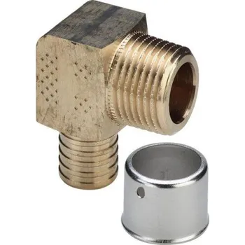 Instalatérský materiál Viega 2714 přechodový oblouk 90° 25x3/4" lisovací voda, bronz