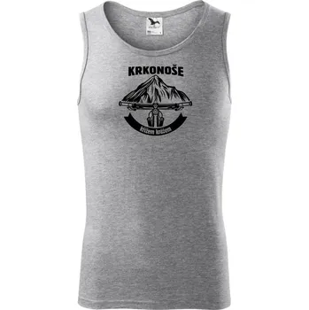 Krkonoše křížem krážem - Tílko pánské Core - 2XL ( Tmavě šedý melír )