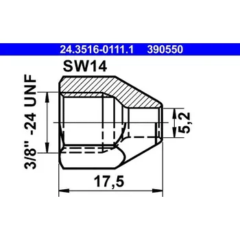 Autoelektrika Přesuvná matice ATE 24.3516-0111.1