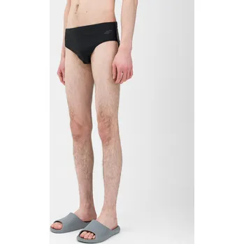 Pánské oblečení 4F SWIMMING TRUNKS M025 Pánské plavky US L 4FWSS24USWTM025 DEEP BLACK