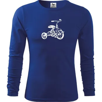 Chlapecké tričko Tříkolka dětská - Triko dětské Long Sleeve - 122 cm/6 let ( Královská modrá )