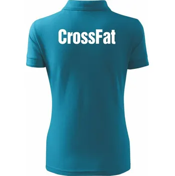 CrossFat - Polokošile dámská Pique Polo - S ( Tmavý tyrkys )