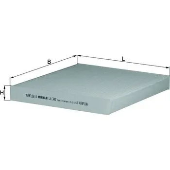 Kabinový filtr Filtr, vzduch v interiéru MAHLE LA 343