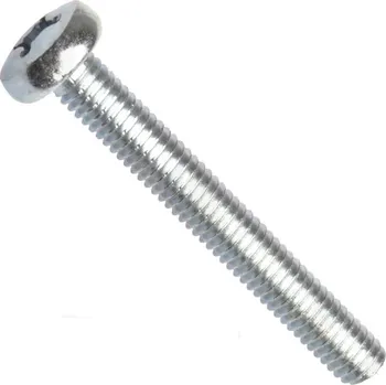 Šroub Šroub metrický půlkulatá hlava PH M6x20, zinek bílý