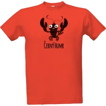 Tričko s potiskem Černý Humr pánské
