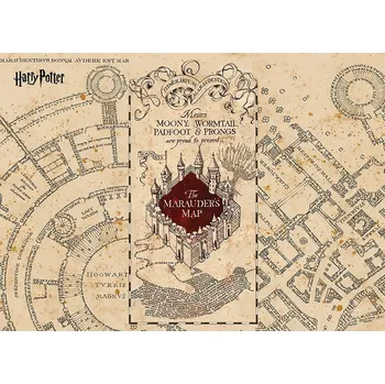 Fototapeta Dětská fototapeta Harry Potter Marauders Map 252 x 182 cm, 4 díly
