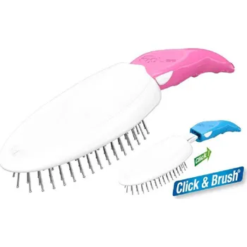 Kartáč pro zvířata Kartáč na psa nebo kočku Foolee Easee Pin s kovovými štětinami Délka zubů: 20 mm