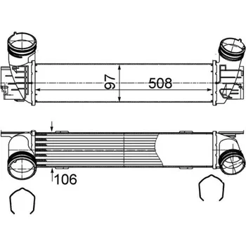 Motor automobilu Chladič turba MAHLE CI 491 000S