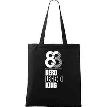Hero, Legend, King x Queen 1983 - Taška bavlněná - 42 x 38 cm ( Černá )