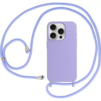 Pouzdro na mobilní telefon Pouzdro Strap Silicone iPhone 12 / 12 Pro Fialové