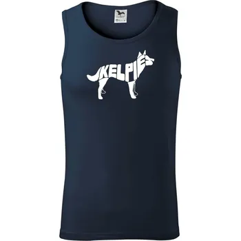 Australská kelpie - Tílko pánské Core - XL ( Námořní modrá (velmi tmavá - téměř černá) )