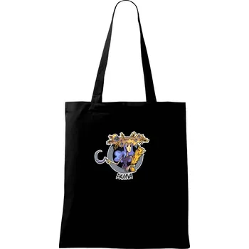 Znamení komiks panna - Taška bavlněná - 42 x 38 cm ( Černá )