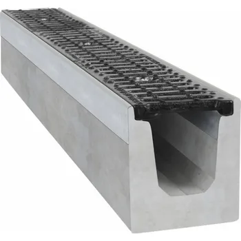 Odvodňovací žlab Covernit Betonový žlab B125 s litinovou mříží H150 15 15 100