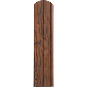 Plotovka Covernit Plechová plotovka Spazio oblá ořech 80 x 11,5 x 0,9 cm