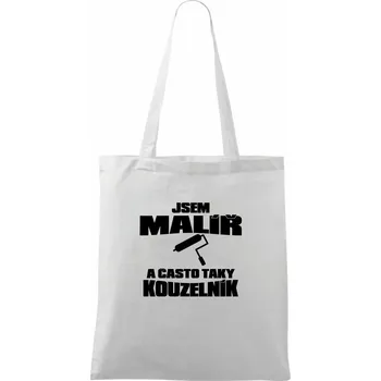 Malíř kouzelník - Taška bavlněná - 42 x 38 cm ( Bílá )