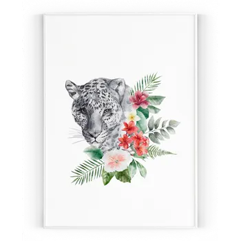 Plakát Plakát / Obraz Levhart Pololesklý saténový papír A4 - 21 x 29,7 cm