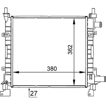 Chladič motoru Chladič, chlazení motoru MAHLE CR 626 000S