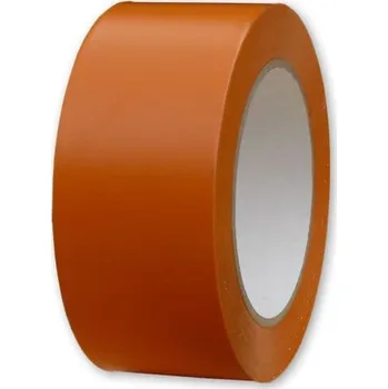 Výstražná páska Oranžová PVC PÁSKA podlahová označovací 50 mm × 33 m, silná