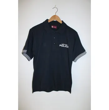 Pánské tričko XENA Triko polokošile Městská Policie krátký rukáv s potiskem - tmavě modrá Velikost: XS