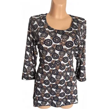 Halenka Gába, Barva Šedomodrá, Velikost XXL50, Materiál 96% Viskoza 4% Lycra