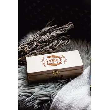 Dárková krabička YogaDay Ručně gravírovaná krabička na vykuřovadla