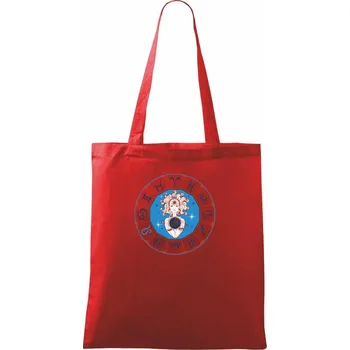 Souhvězdí lev barevné - Taška bavlněná - 42 x 38 cm ( Červená )