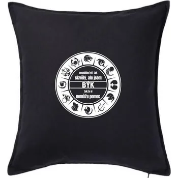 Polštář Nesnáším být tak skvělý - Býk - Polštář 50x50 - 50x50 - Pouze potah ( Černá )