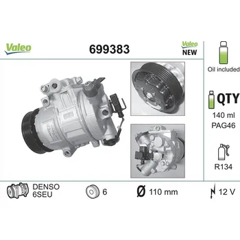 Kompresor klimatizace Kompresor, klimatizace VALEO 699383