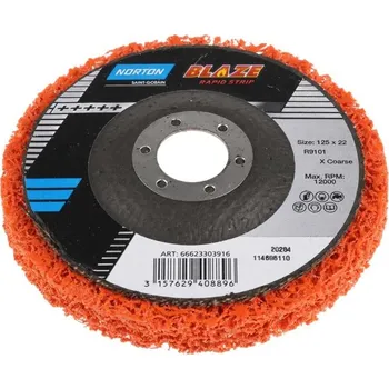 Brusný kotouč Norton Saint-Gobain Blaze Rapid Strip Nylon 125 x 22,2 mm