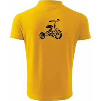 Pánská košile Tříkolka dětská - Polokošile pánská Pique Polo 203 - L ( Žlutá )