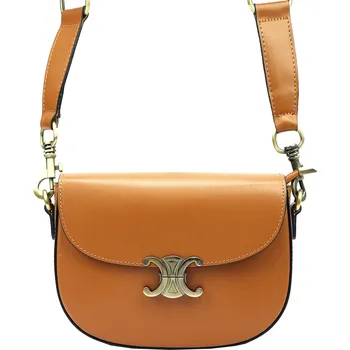 Kabelka Kožená crossbody kabelka Luka 20-047 camel