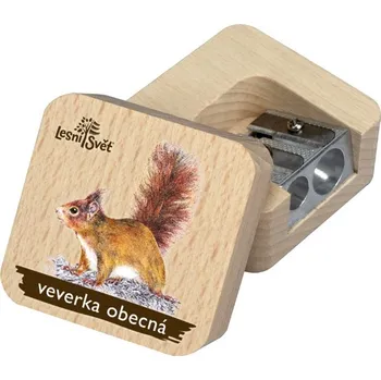 Dřevěná hračka Lesní svět Dřevěné ořezávátko Veverka