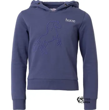 Dětská mikina Horze -SELMA- - Modrá - 134/140
