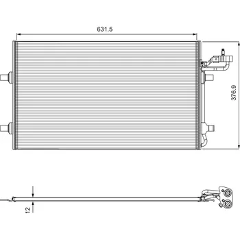 Klimatizace automobilu Kondenzátor, klimatizace VALEO 814323