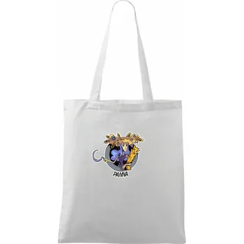 Nákupní taška Znamení komiks panna - Taška bavlněná - 42 x 38 cm ( Bílá )