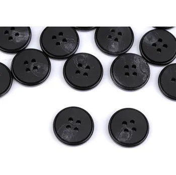 Knoflík Knoflík s jemnou patinou velikost 24", 28", 32", 36", 40", barva 7 (28") černá