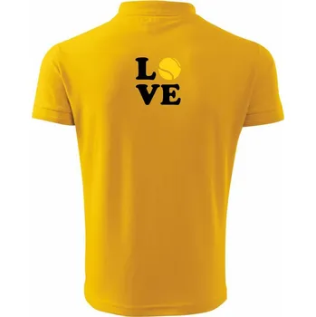 Pánská košile Tenis love - Polokošile pánská Pique Polo 203 - 2XL ( Žlutá )
