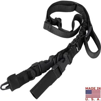 Příslušenství pro sportovní střelbu CONDOR OUTDOOR Popruh zbraňový STRYKE jedno/dvoubodový ČERNÝ