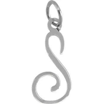 Přívěsek 3777 Zlatý přívěsek z bílého zlata písmeno S 0,20g